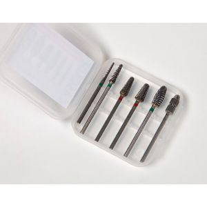 Carbide Burs & Mandril Kit (5 frese + 1 mandrino)