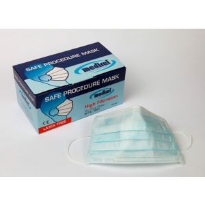 Mascherine viso blu (x50)