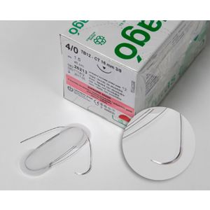 Suture Supramid 4/0 45cm ago 16mm 3/8 triangolare - Aragò 26213
