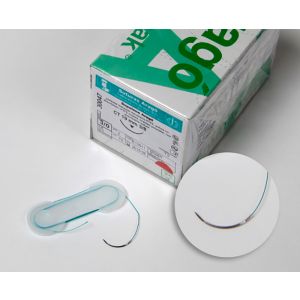 Suture Supolene 3/0 75cm ago 19mm 3/8 triangolare - Aragò 30047
