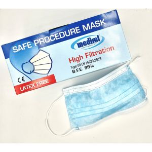 Mascherine viso blu (x50)